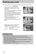 Предварительный просмотр 62 страницы Samsung Digimax V10 User Manual