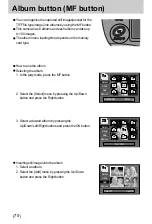 Предварительный просмотр 70 страницы Samsung Digimax V10 User Manual