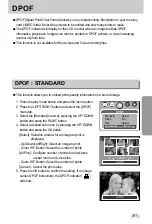 Предварительный просмотр 81 страницы Samsung Digimax V10 User Manual