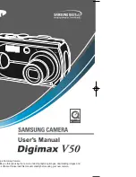 Предварительный просмотр 1 страницы Samsung DIGIMAX V50 User Manual