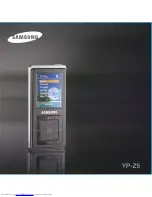 Samsung Digital Player User Manual preview