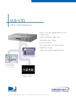 Preview for 1 page of Samsung DirecTV SIR-S70 Specifications