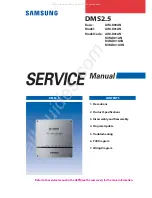 Samsung DMS2.5 Service Manual preview