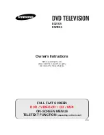 Samsung DS-21G5 Owner'S Instructions Manual preview