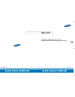 Preview for 1 page of Samsung DSB-A100F Instructions For Use Manual