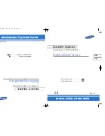 Предварительный просмотр 1 страницы Samsung DSB-B350S Instructions For Use Manual