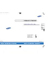 Preview for 1 page of Samsung DTB-B360F Instructions For Use Manual