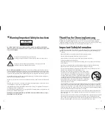 Preview for 2 page of Samsung DTB-H260 Owner'S Instructions Manual