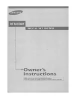 Samsung DTB-H260F - HDTV Terrestrial Receiver Owner'S Instructions Manual preview