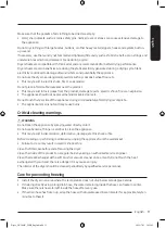 Предварительный просмотр 11 страницы Samsung DV CGC2 Series User Manual