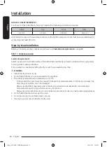 Предварительный просмотр 16 страницы Samsung DV CGC2 Series User Manual