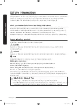 Предварительный просмотр 4 страницы Samsung DV10K6500EU User Manual