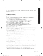 Предварительный просмотр 9 страницы Samsung DV10K6500EV User Manual