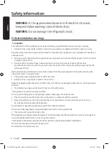 Предварительный просмотр 8 страницы Samsung DV16T8740 Series User Manual