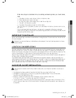 Предварительный просмотр 9 страницы Samsung DV203 SERIES User Manual