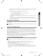 Предварительный просмотр 9 страницы Samsung DV209AE series User Manual