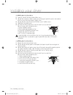 Preview for 16 page of Samsung DV209AE series User Manual