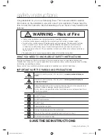 Preview for 3 page of Samsung DV210AE series User Manual