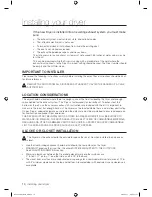 Preview for 10 page of Samsung DV210AE series User Manual