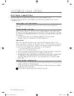 Предварительный просмотр 14 страницы Samsung DV210AE series User Manual