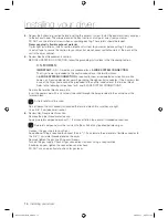 Preview for 16 page of Samsung DV210AE series User Manual