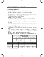 Preview for 8 page of Samsung DV218AEW User Manual