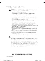 Предварительный просмотр 4 страницы Samsung DV229AE Series User Manual