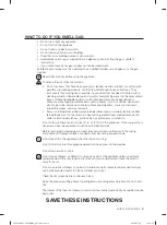 Предварительный просмотр 5 страницы Samsung DV229AE Series User Manual