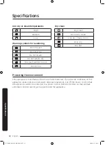 Preview for 52 page of Samsung DV22N680*H Series User Manual