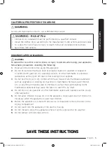 Предварительный просмотр 5 страницы Samsung DV22N685 H Series User Manual