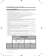 Preview for 10 page of Samsung DV231A Series User Manual