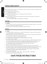 Предварительный просмотр 10 страницы Samsung DV25B6900E Series User Manual