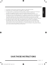 Предварительный просмотр 11 страницы Samsung DV25B6900E Series User Manual