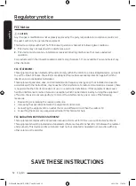 Предварительный просмотр 12 страницы Samsung DV25B6900E Series User Manual