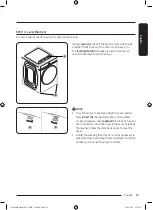 Предварительный просмотр 29 страницы Samsung DV25B6900E Series User Manual