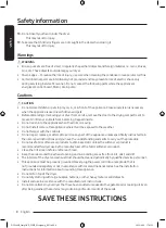 Предварительный просмотр 8 страницы Samsung DV25B6900H Series User Manual