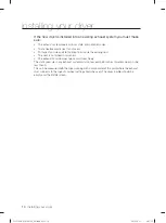 Предварительный просмотр 10 страницы Samsung DV330AG User Manual