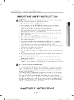 Предварительный просмотр 5 страницы Samsung DV331AG series User Manual