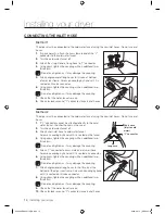 Предварительный просмотр 14 страницы Samsung DV338AEW User Manual