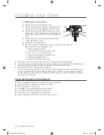 Предварительный просмотр 18 страницы Samsung DV338AEW User Manual