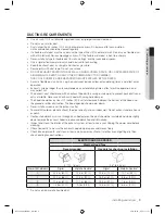 Предварительный просмотр 9 страницы Samsung DV340AER User Manual