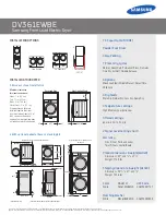 Предварительный просмотр 2 страницы Samsung DV361EWBE Quick Manual