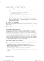 Предварительный просмотр 10 страницы Samsung DV361EWBEWR/A3-0001 User Manual