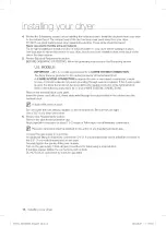 Предварительный просмотр 16 страницы Samsung DV361EWBEWR/A3-0001 User Manual