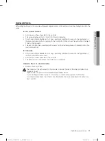 Предварительный просмотр 11 страницы Samsung DV363 Series User Manual