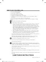 Предварительный просмотр 5 страницы Samsung DV365GTBGSF/AC User Manual