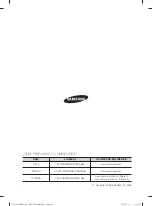 Preview for 120 page of Samsung DV365GTBGSF/AC User Manual