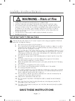 Preview for 4 page of Samsung DV36J4000E Series User Manual