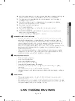 Preview for 5 page of Samsung DV36J4000E Series User Manual