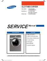 Предварительный просмотр 1 страницы Samsung DV393ETPAWR Service Manual